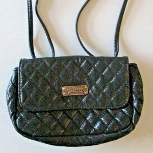 Kenneth Cole Reaction Black Quilted Leather Strap… - image 1